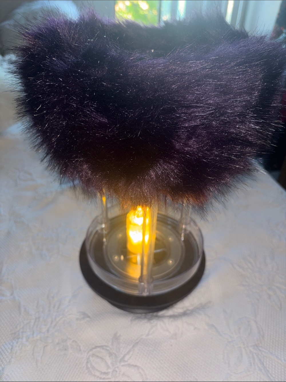 Plush Faux Fur Purple Headband